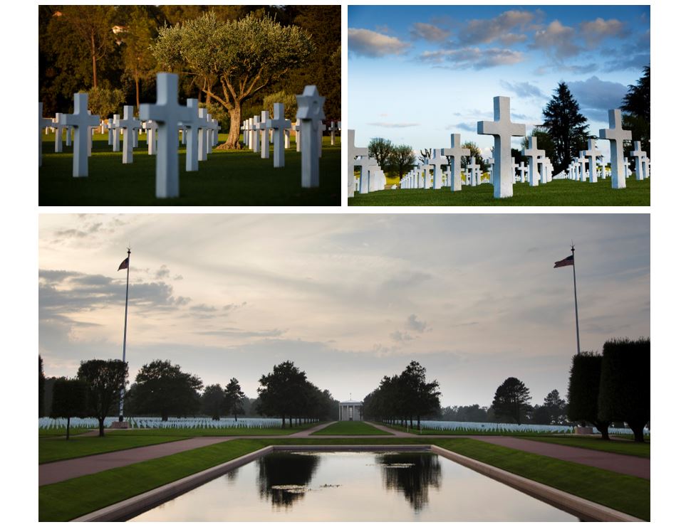 Normandy, Rhone and Somme American Cemeteries 