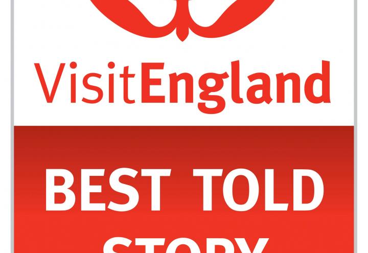 Icon reads VisitEngland Best Told Story 2016.