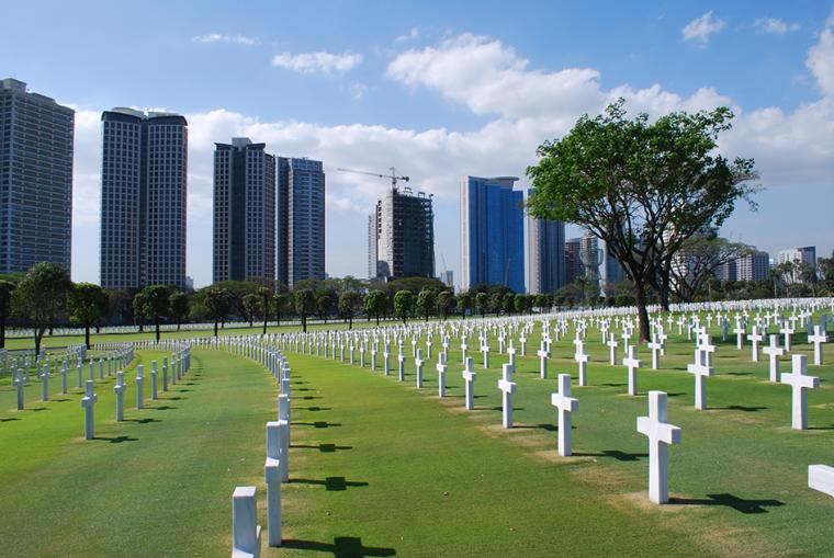 Headstones at Manila American Cemetery