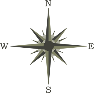 Compass rose.