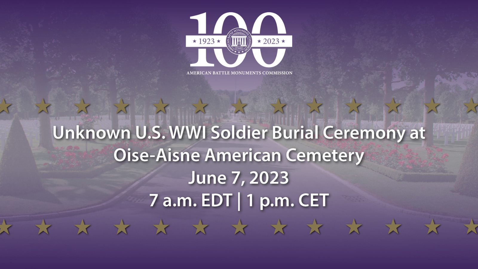 WWI soldier Burial ceremony announcement