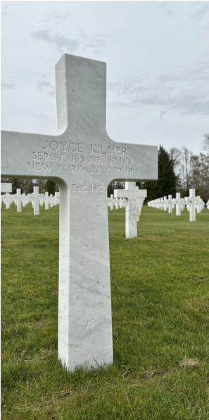 Sgt. Joyce Kilmer’s grave at Oise-Aisne American Cemetery in France (Plot B, Row 9, Grave 15)