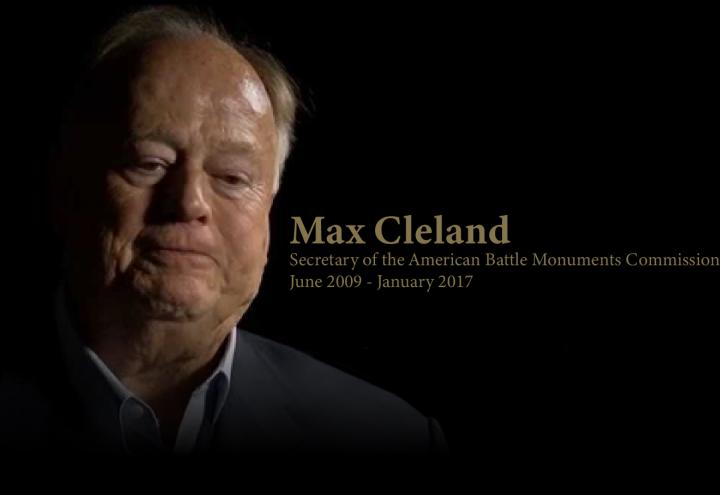 Former ABMC Secretary Max Cleland