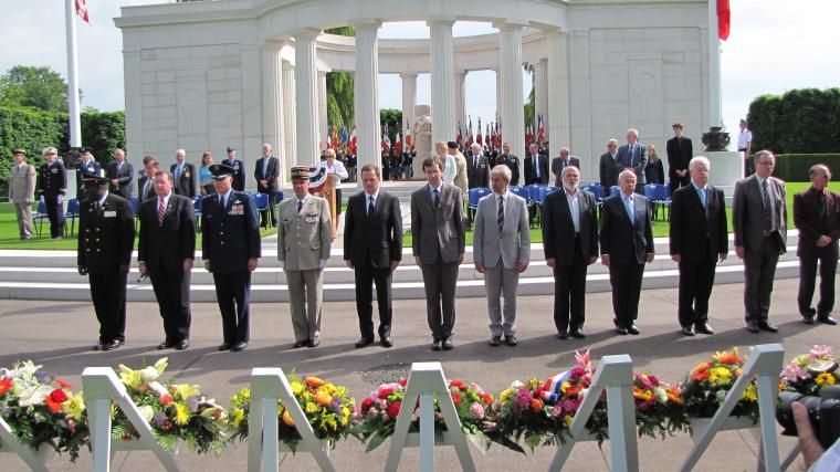 Wreath-laying during the 2012 Memorial Day ceremony at St. Mihiel American Cemetery.