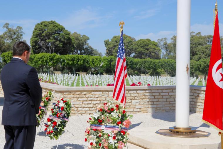 Memorial Day 2020: wreaths at North Africa American Cemetery