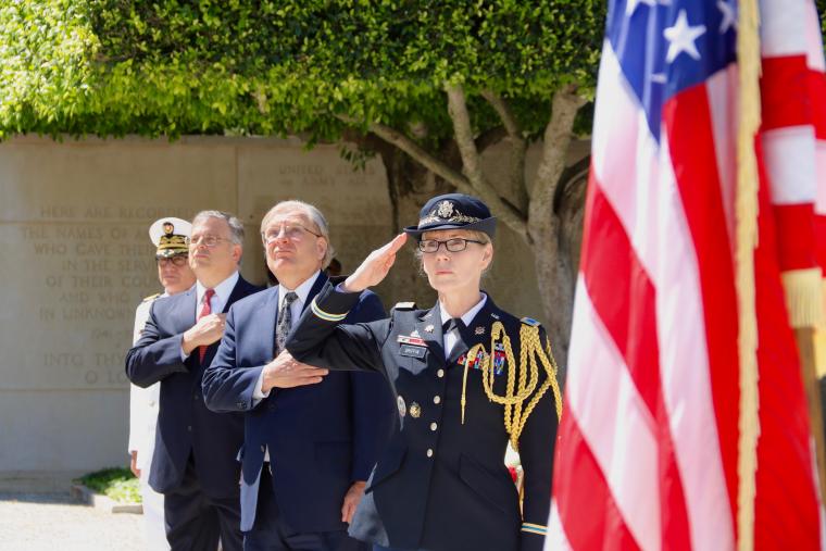 Memorial Day 2020: official part at North Africa American Cemetery official party