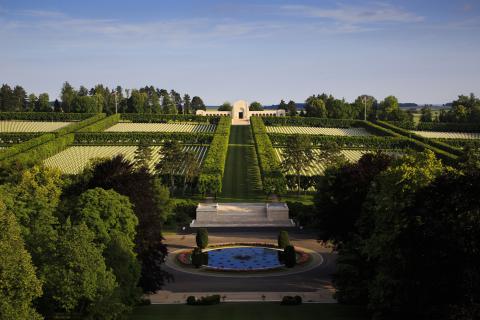 meuse-argonne american cemetery lithograph