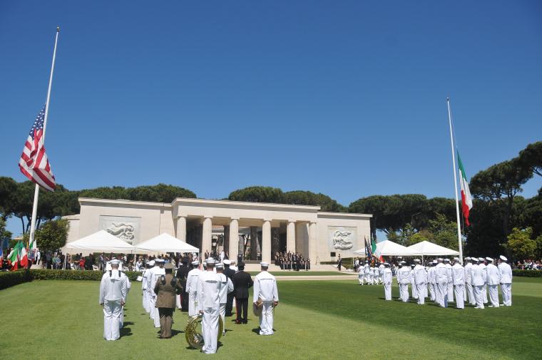 Sicily-Rome American Cemetery hosted its annual Memorial Day Ceremony on May 25