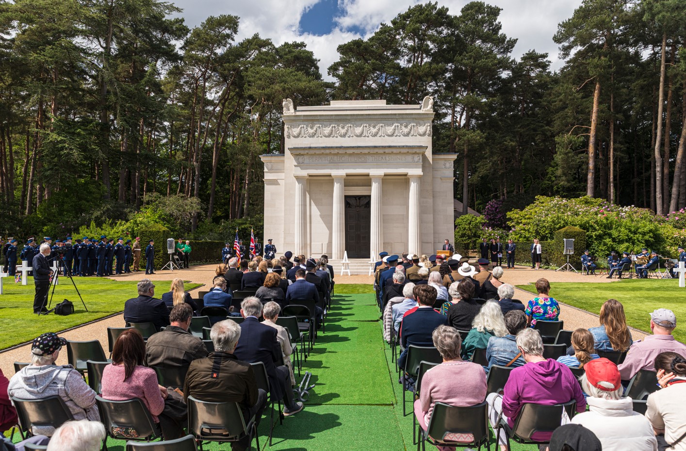 Memorial Day 2025 ceremony at Brookwood American Cemetery. Credit: American Battle Monuments Commission.