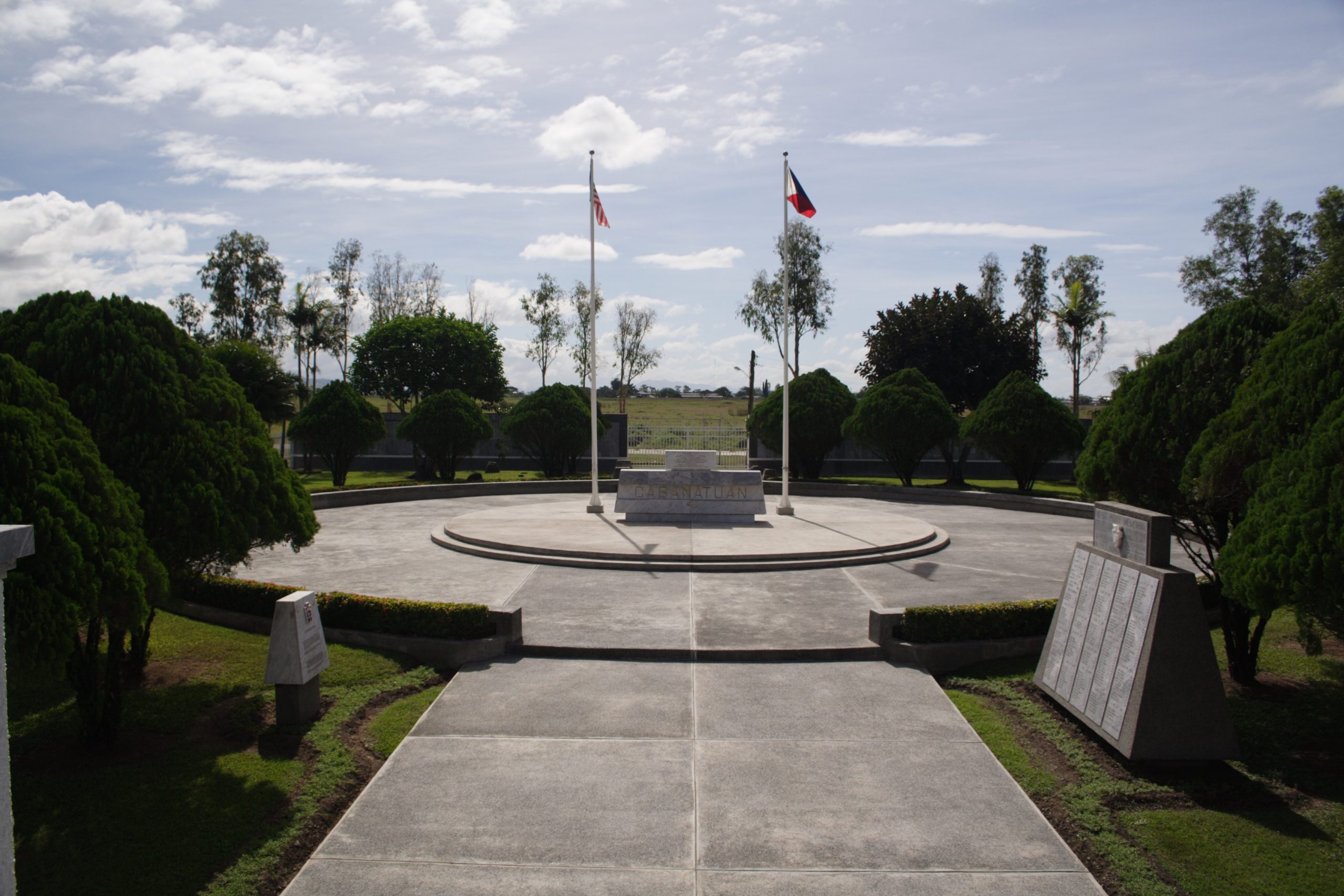 Picture of the Cabanatuan American Memorial. Credit: American Battle Monuments Commission/Robert Uth.