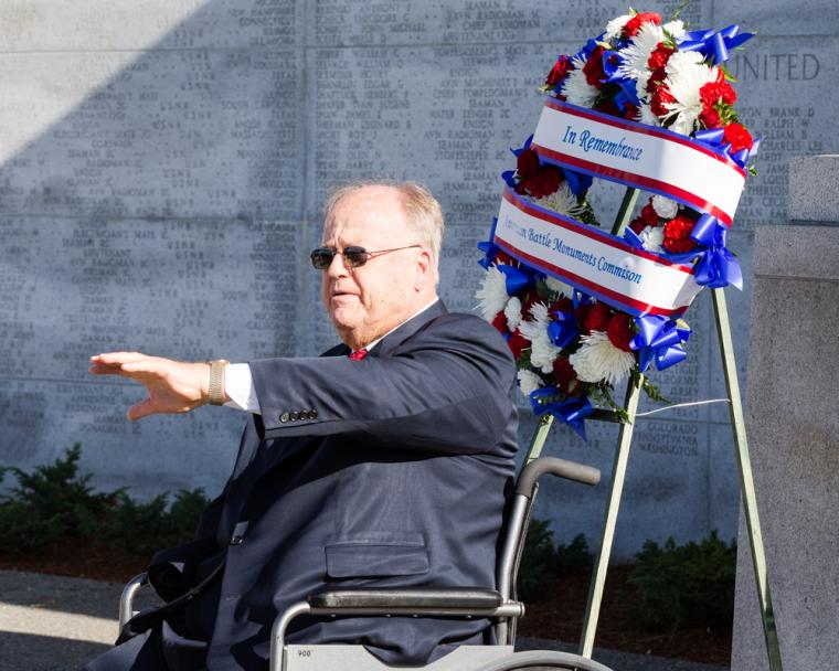 ABMC Secretary Max Cleland participated in a rededication ceremony at the West Coast Memorial on November 17