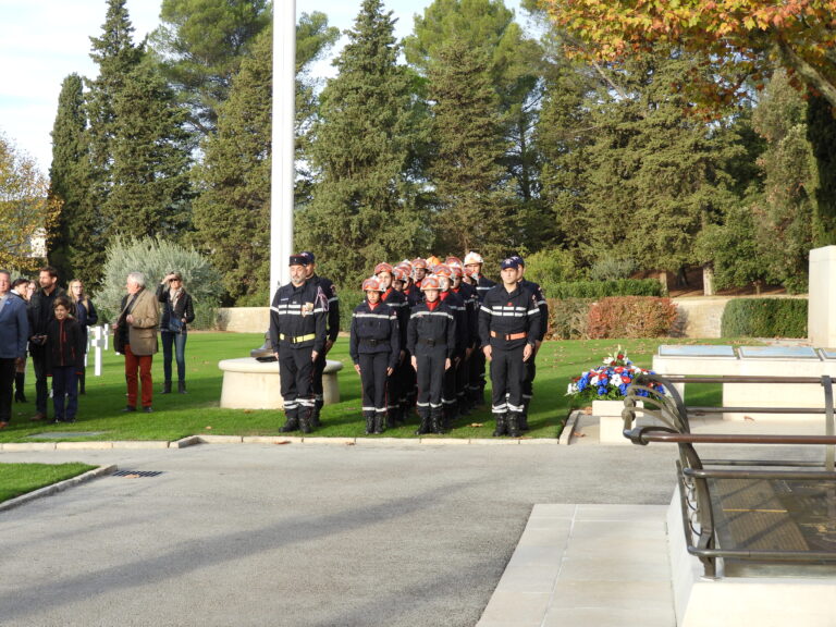 Local citizens and officials gathered at Rhone American Cemetery for the 2017 Veterans Day Ceremony.