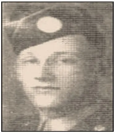 A grainy black and white headshot of Technician 5th Grade James Denning.