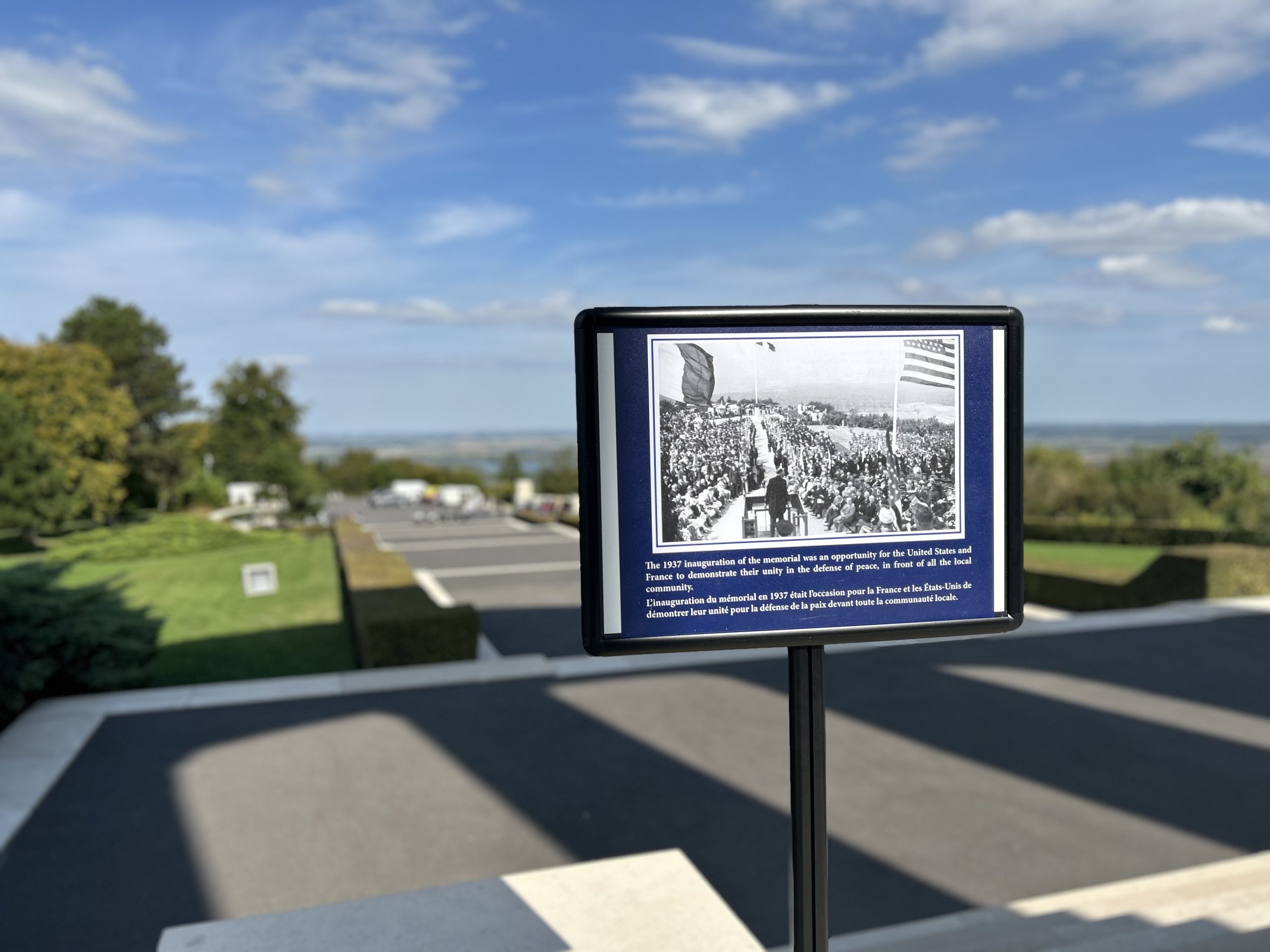 Picture of European Heritage Days at Montsec American Monument. Credit: American Battle Monuments Commission.