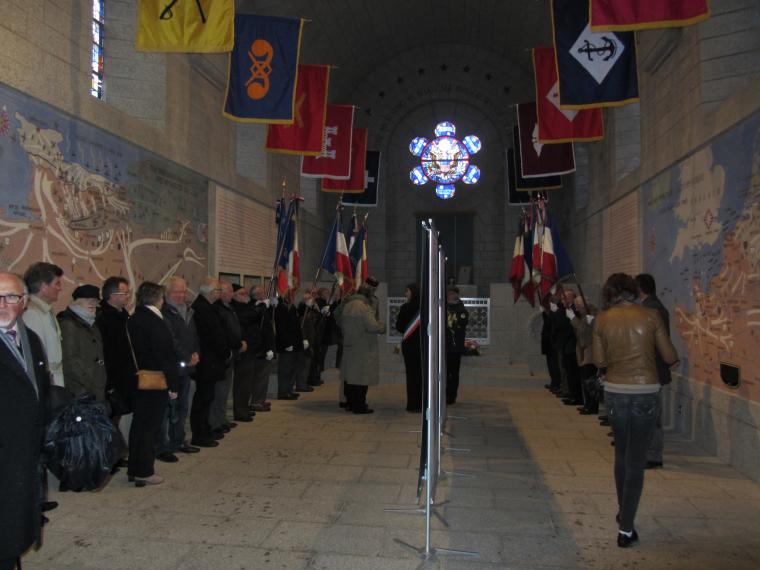 Local citizens gathered at Brittany American Cemetery on November 11