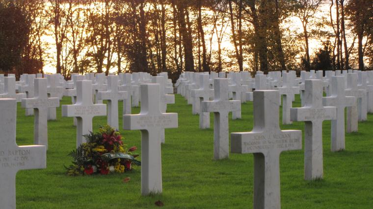 Nearly 100 people gathered at St. Mihiel American Cemetery in France on November 11