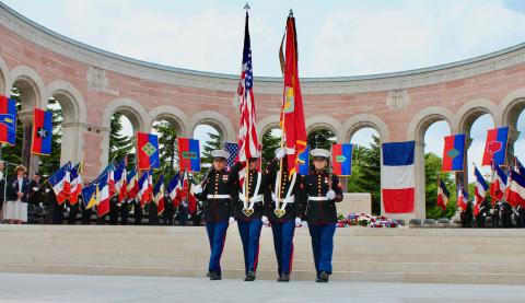 2019 Memorial Day ceremony at Oise-Aisne American Cemetery
