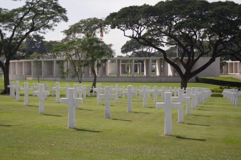 Picture of Manila American Cemetery with some headstones. Credit: American Battle Monuments Commission/ Robert Uth.