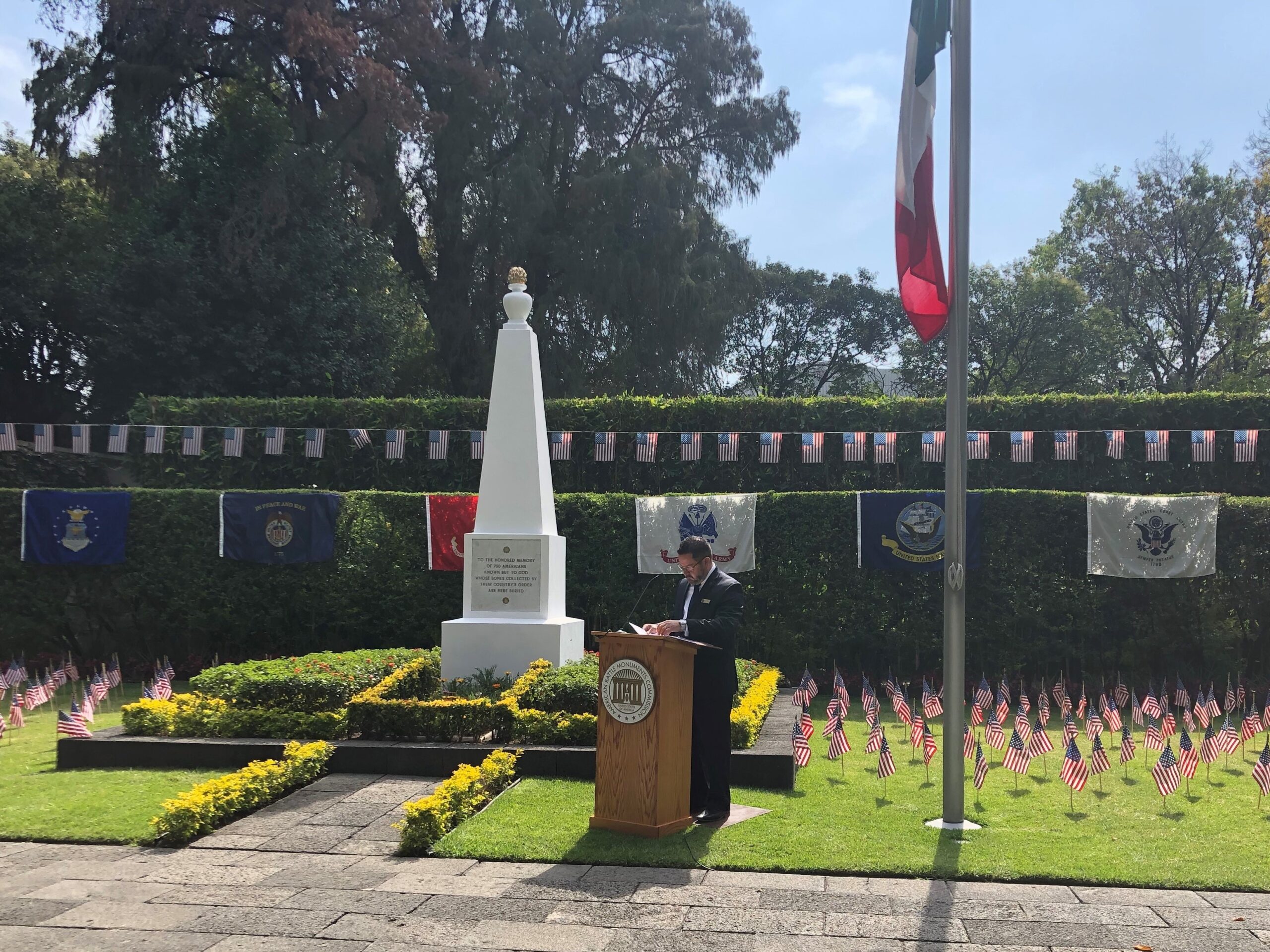 Veterans Day 2021 at Mexico City National Cemetery