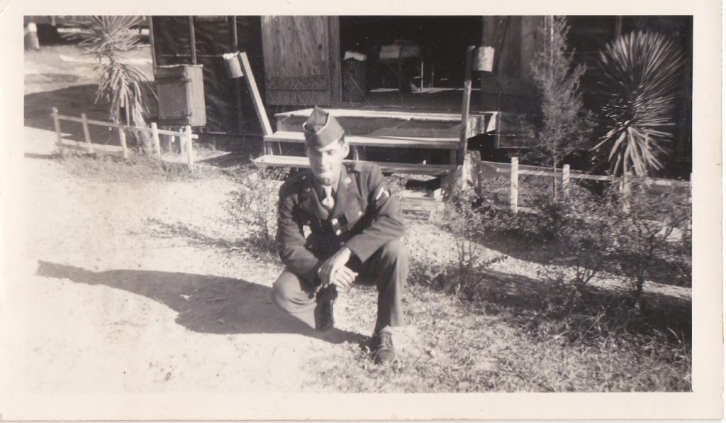 Madore at Camp Van Dorn in Centreville, Mississippi, 1944. Courtesy of Robert Madore.