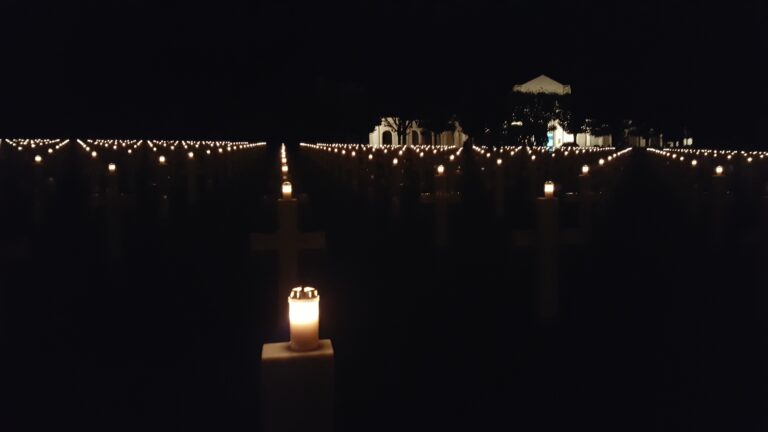 Meuse-Argonne American Cemetery hosted a beautiful luminary in honor of the 99th anniversary of the end of World War I.
