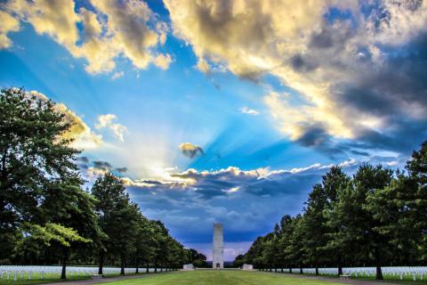 Overview of Netherlands American Cemetery Overview of Netherlands American Cemetery