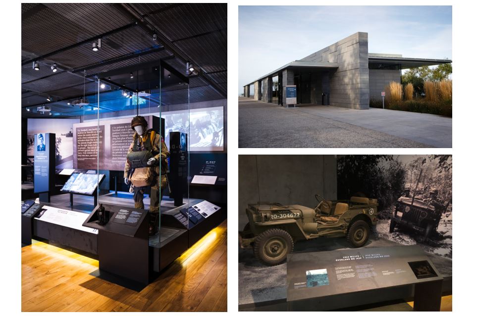 Visitor Center Exhibit at Normandy American Cemetery, France