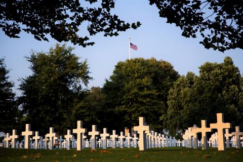 Headstones at Netherlands American Cemetery