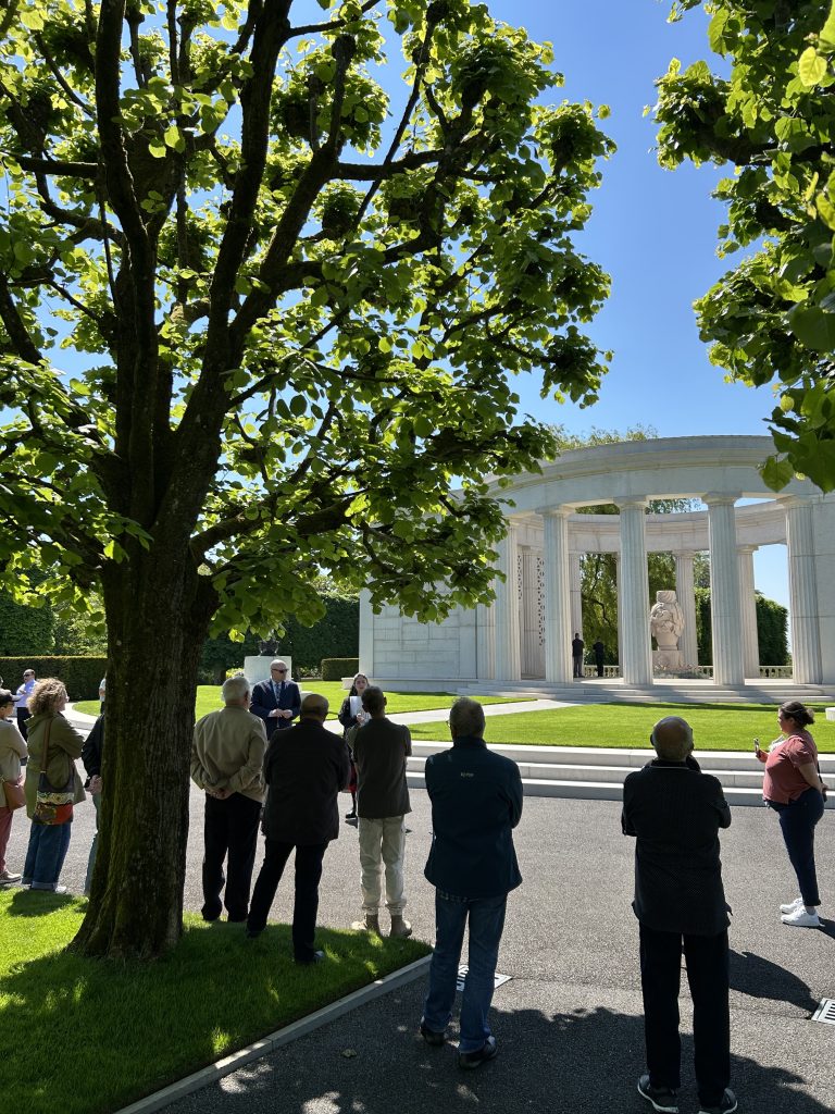 Printemps des Cimetières 2026 at St. Mihiel American Cemetery with visitors in the foreground. Credit: American Battle Monuments Commission.