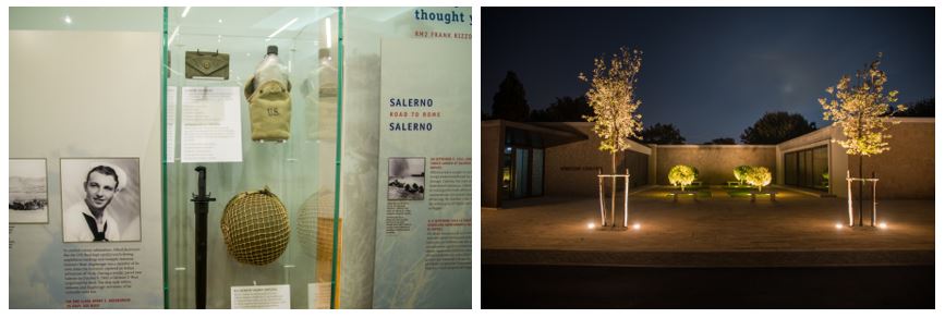 Visitor Center Exhibit at Sicily-Rome American Cemetery, Italy