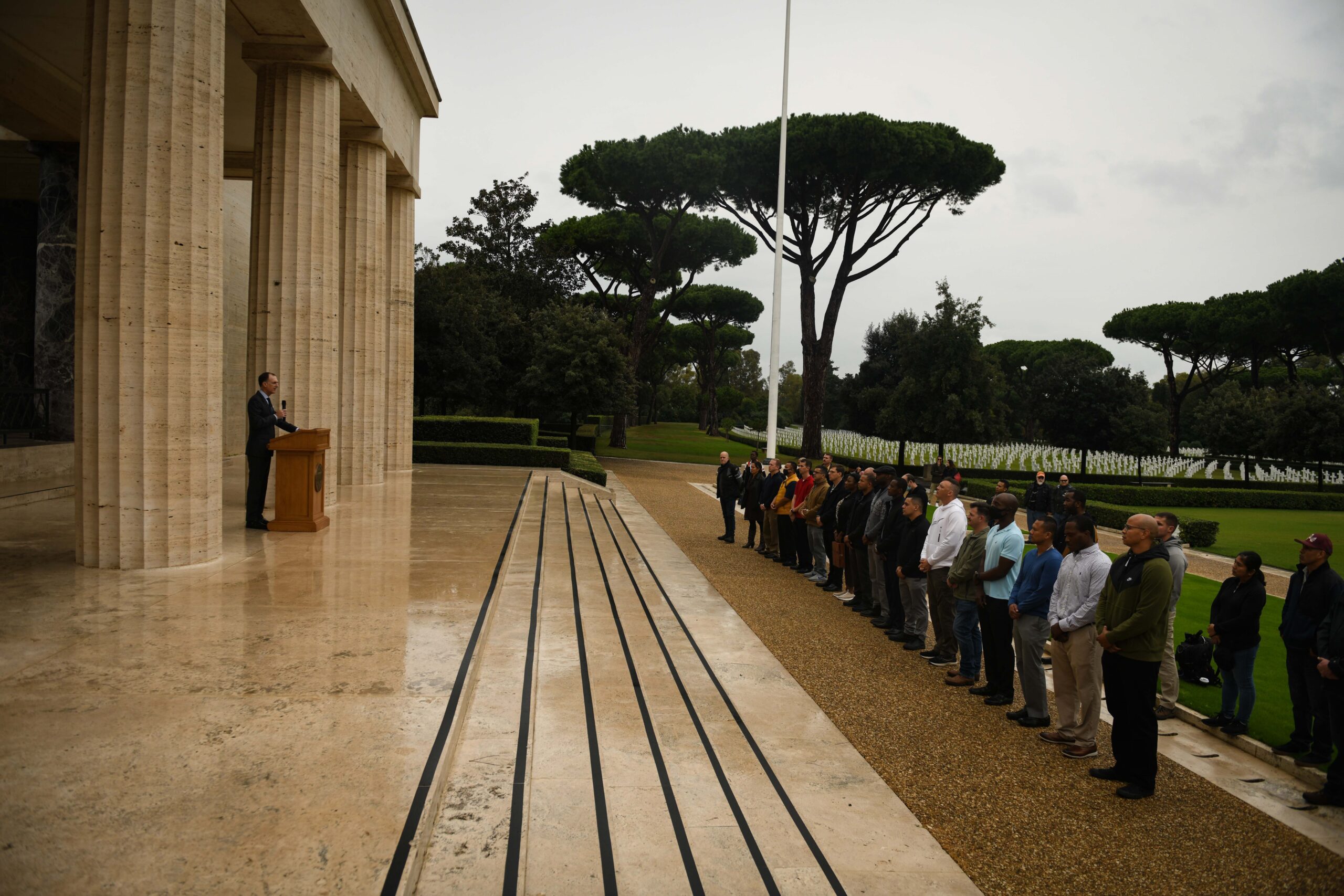 Veterans Day 2021 at Sicily-Rome American Cemetery