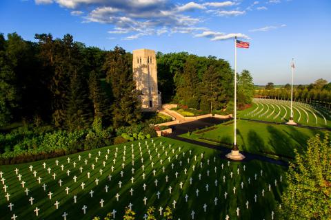 Picture of Aisne-Marne American Cemetery. Credits: Warrick Page/ American Battle Monuments Commission Picture of Aisne-Marne American Cemetery. Credits: Warrick Page/ American Battle Monuments Commission