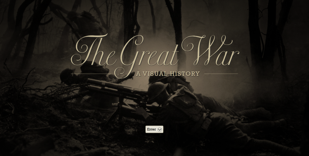 World War I Timeline Experience "The Great War: A Visual Experience"