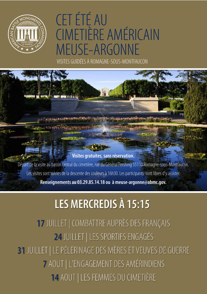 Meuse-Argonne American Cemetery Summer Tours Program Meuse-Argonne American Cemetery Summer Tours Program