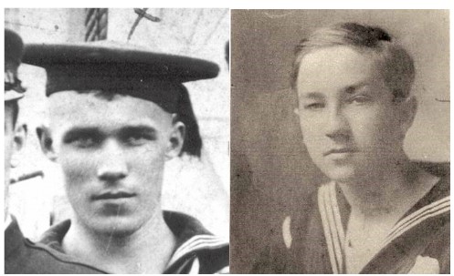 Pictures of Chief Special Mechanic Gustaf A. Sundquist and Boy 1st Class Irving A. Slicklen. Credits: Brookwood American Cemetery's archives. Pictures of Chief Special Mechanic Gustaf A. Sundquist and Boy 1st Class Irving A. Slicklen. Credits: Brookwood American Cemetery's archives.