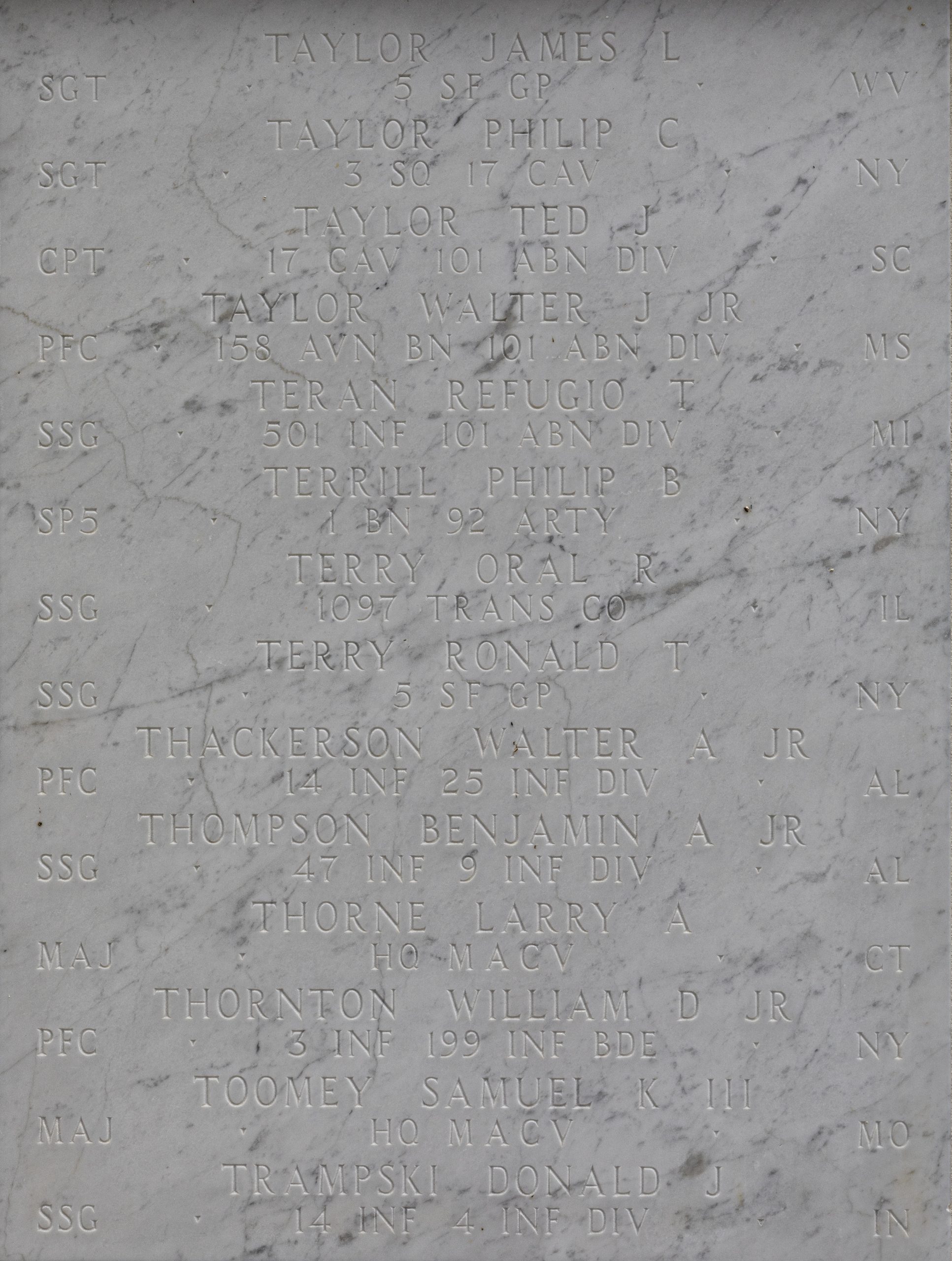 Walter Taylor Joseph, Jr.’s name is listed on the Honolulu Memorial at the National Memorial Cemetery of the Pacific in Honolulu, Hawaiʻi.