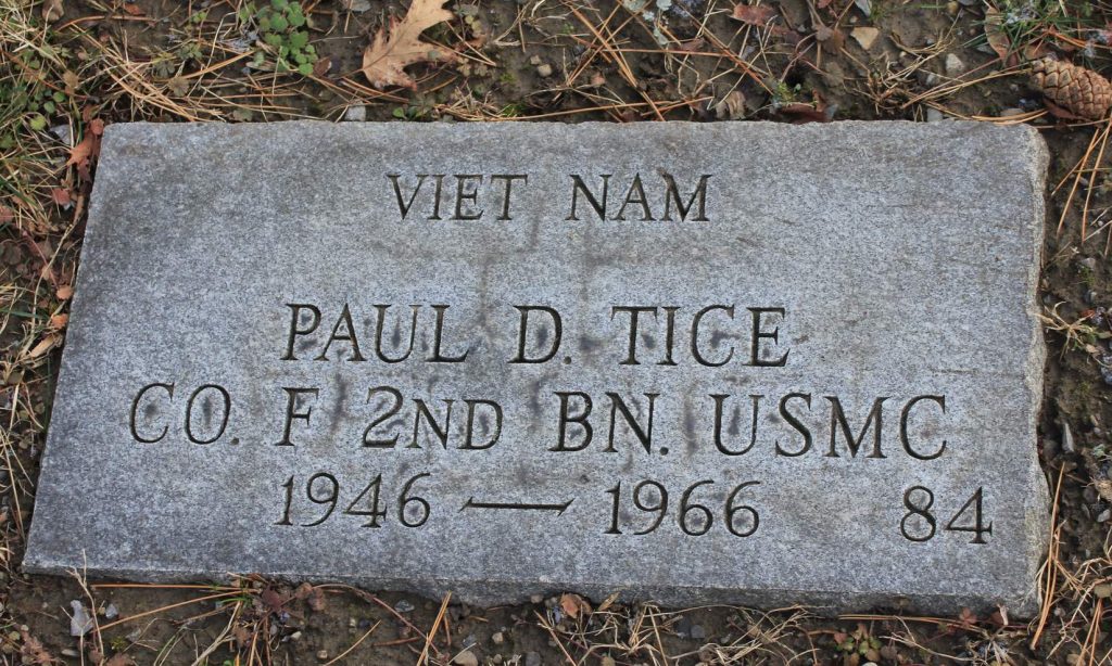 The grave of Paul Tice at Forest Lawn Cemetery in Buffalo, New York. Courtesy of Jay Boone, Find a Grave.