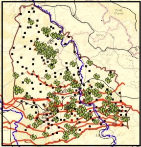 Much of the land that was fought over during the Meuse-Argonne campaign was located in the region of Alsace-Lorraine, which is located in northeastern modern day France. Alsace-Lorraine borders the countries of Germany, Belgium, and Luxembourg. It was an area rich in natural resources and fertile farmlands. France had been seeking to establish its “natural boundaries” for hundreds of years. The Pyrenees Mountains create a natural border with Spain in the southwest. The Alps serve as a topographical border to the southeast, and the Rhine River was a border to the northeast of France.