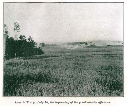 The 103rd Infantry Regiment in Torcy, France, 1918.