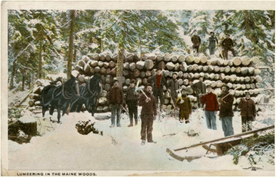 Maine lumbermen circa 1910.