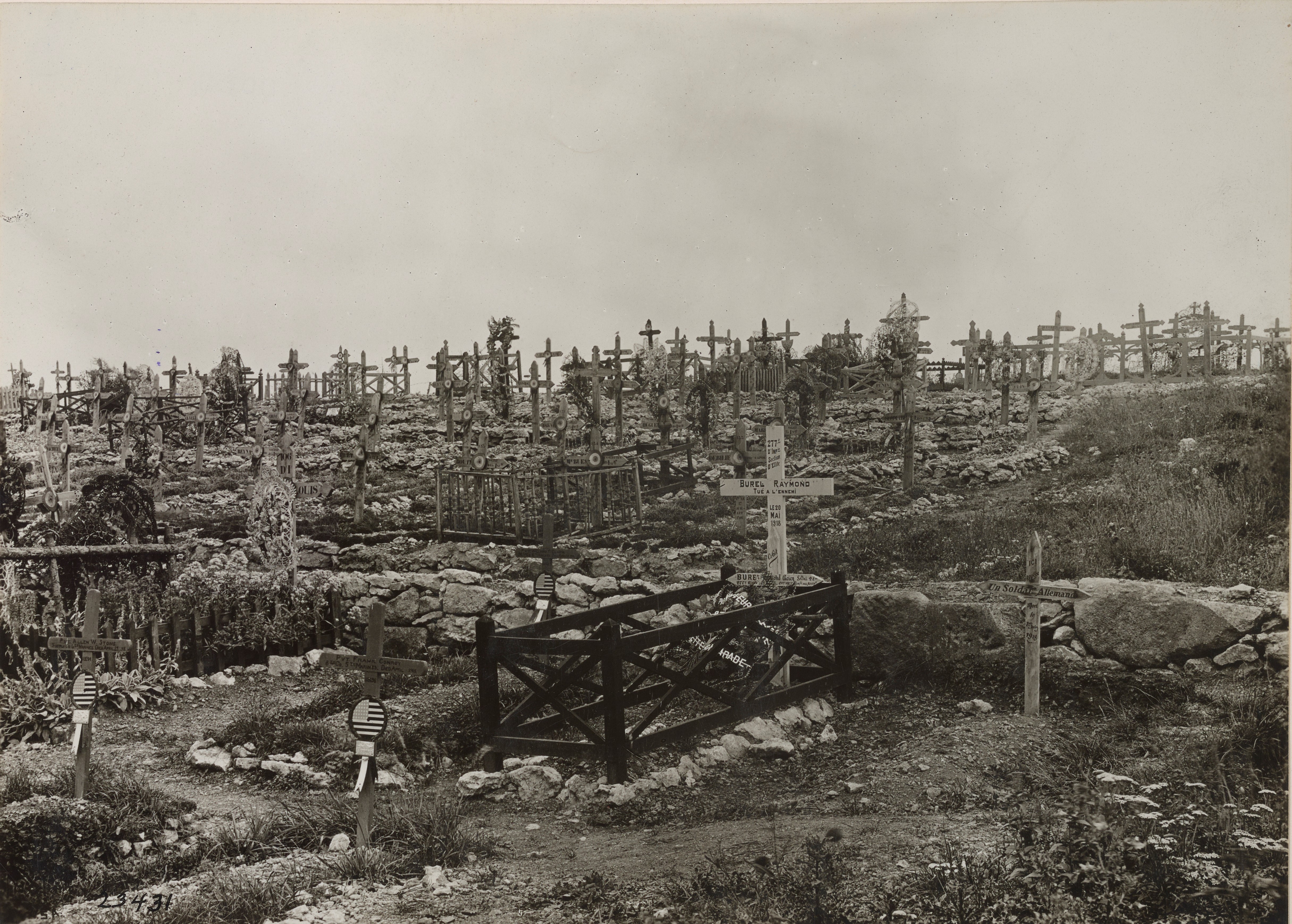 Military Cemetery in France, 1918.