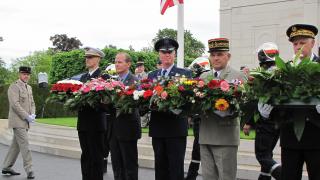 More than 15 wreaths were laid as part of the 2016 Memorial Day Ceremony at St. Mihiel American Cemetery.
