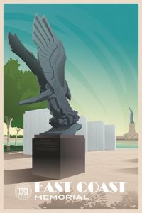East Coast Memorial Vintage Poster