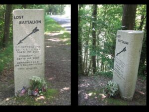 Lost Battalion marker near Binarville