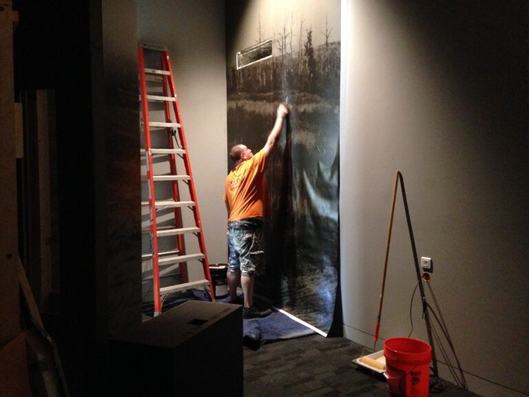 The new exhibits at the Meuse-Argonne American Cemetery are being installed.